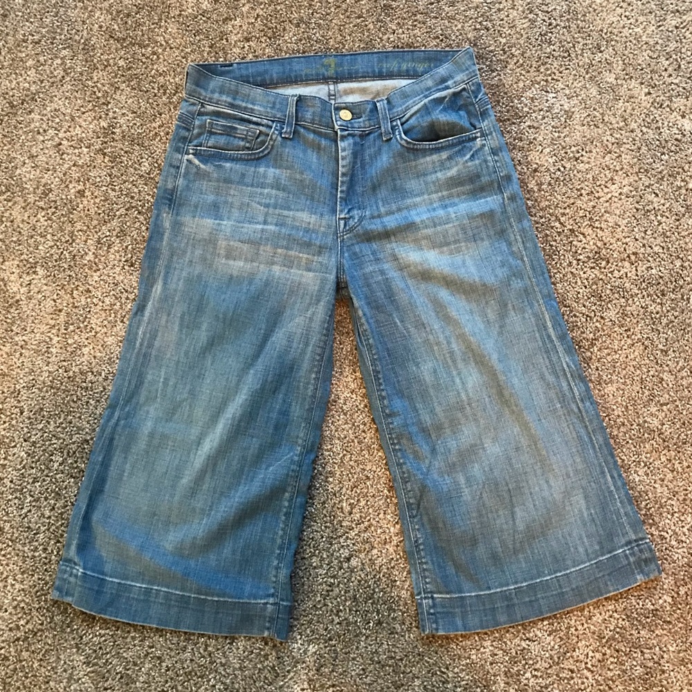 7 for all Mankind Crop Ginger Capris Size 27